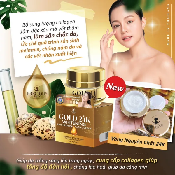 Gold 24K Whitening Anti Melasma Facial Cream