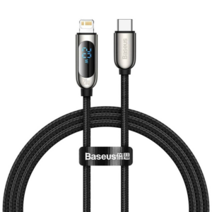Baseus Display Fast Charging Type C to iP Charging Cable 20W 1M