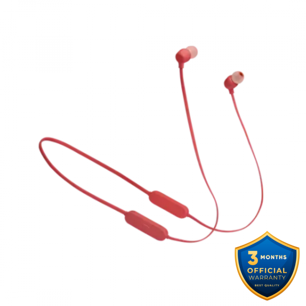 JBL Tune 125BT In-Ear Wireless Earphone – Red