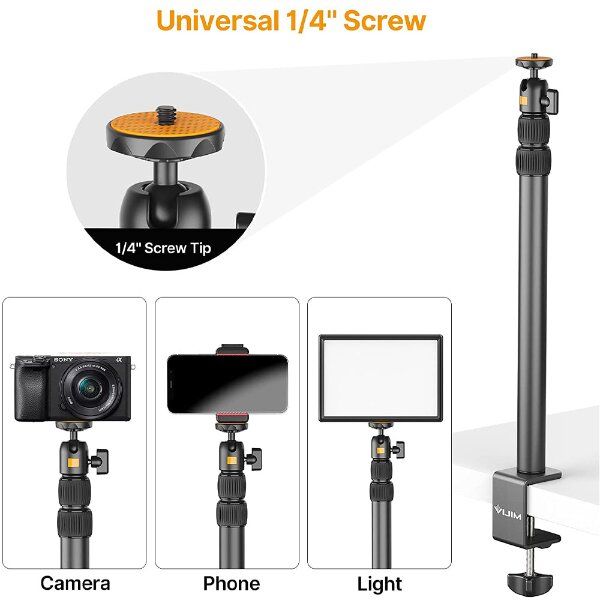 Ulanzi VIJIMLS02 Camera Desk Mount Stand With Auxiliary Holding Arm
