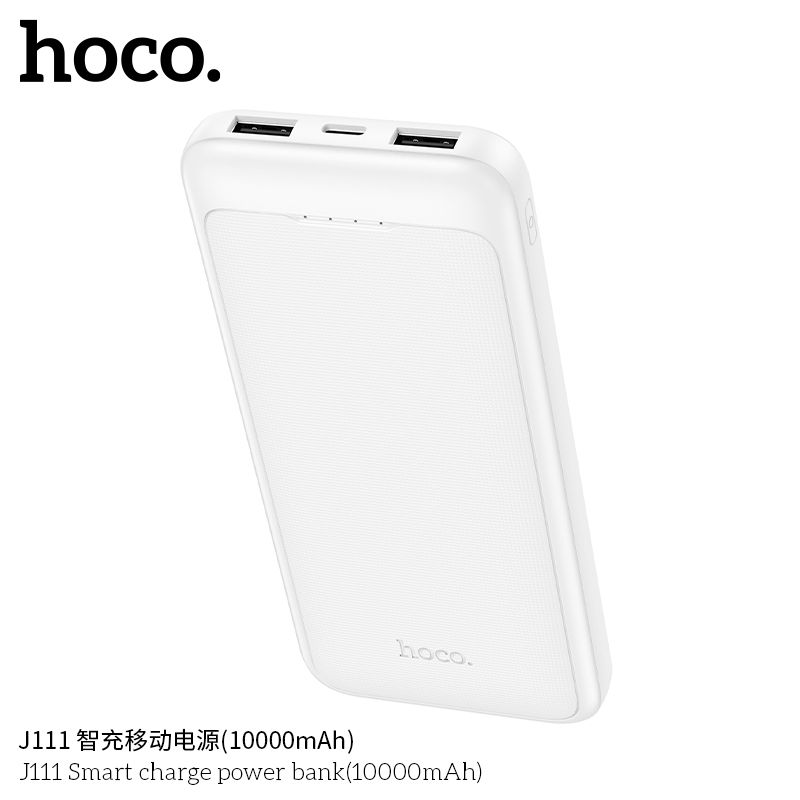 Hoco J111 Power Bank(10000mAh) – White Price in Bangladesh - Econaz