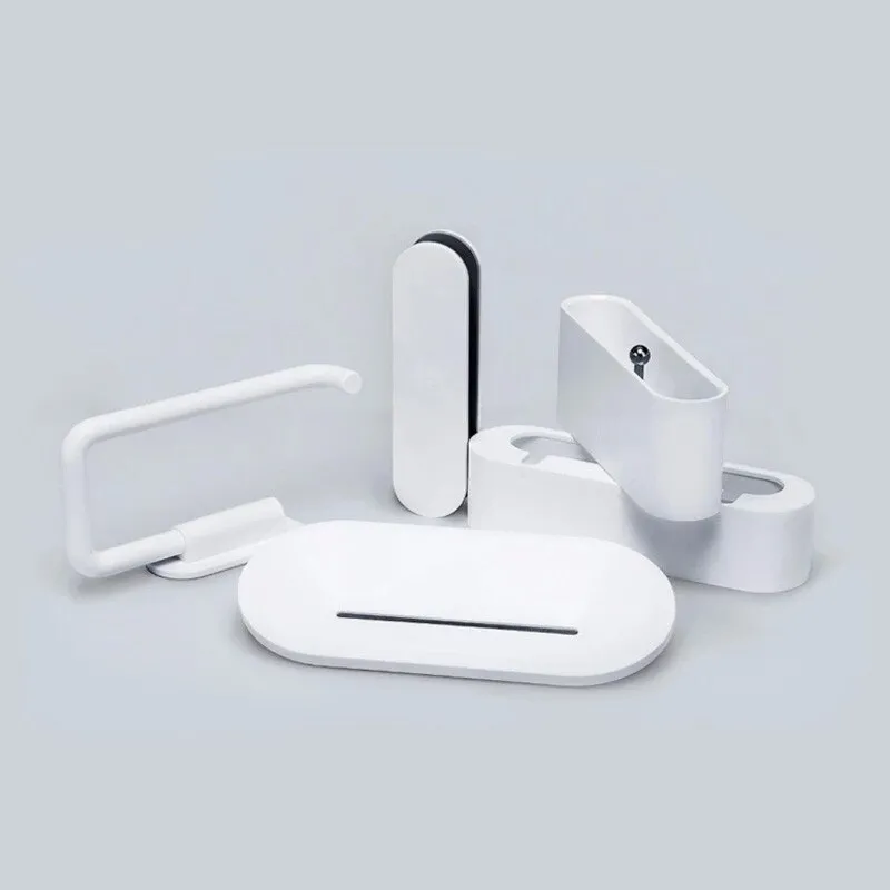 xiaomi-mijia-hl-bathroom-set-5-in-1-soap-hook-storage-set-phone-holder-bathroom-tool-5