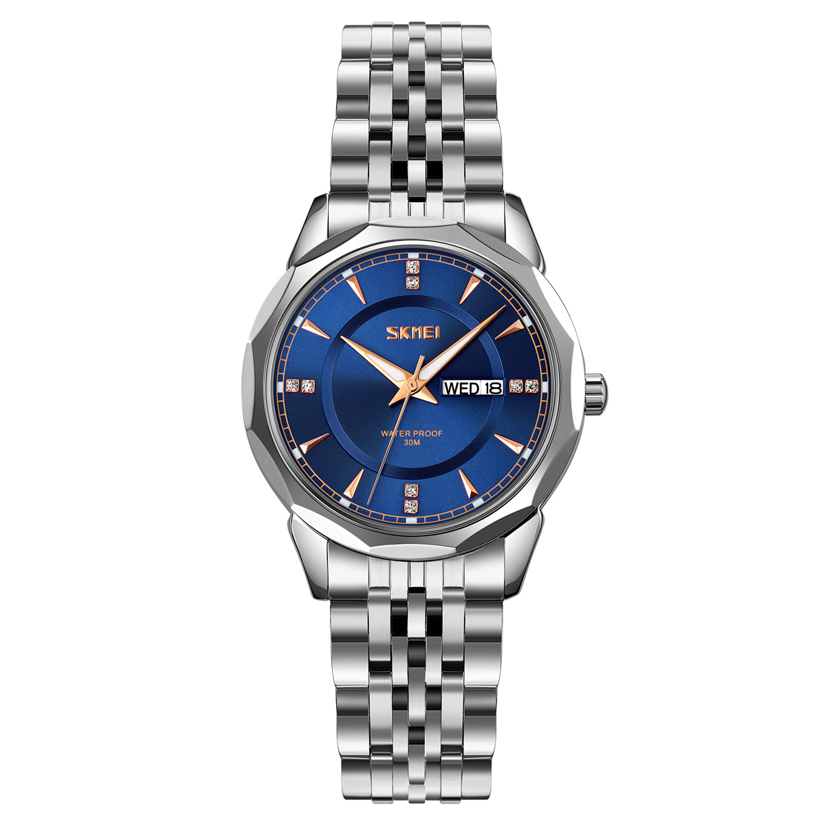 Skmei 9268 Women - Silver Blue Price in Bangladesh - Econaz