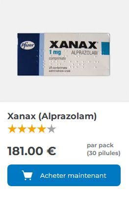 Xanax Générique 0,25 mg : Anxiolytique et Sédatif